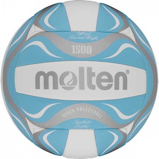 Molten beach volleybal BV1500 Maat 5 - Licht Blauw