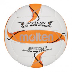 Molten beach volleybal BV2500 Maat 5 - Wit/Oranje