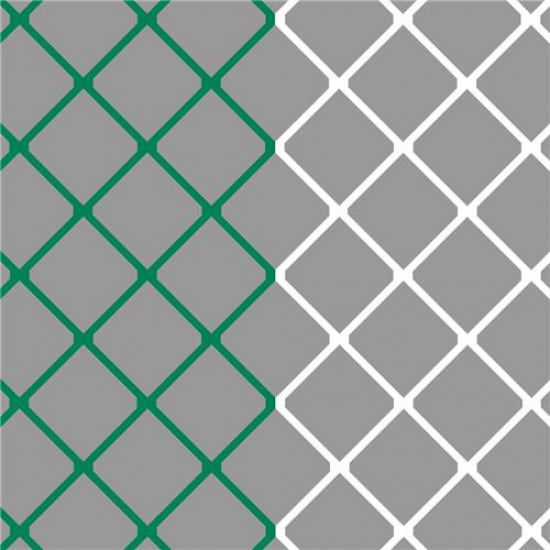 Set doelnetten voor voetbaldoelen 5,0 x 2,0 x 1,0 x 1,0 (4mm) - Groen/Wit