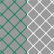 Set doelnetten voor voetbaldoelen 7,5 x 2,5 x 2,0 x 2,0 (4mm) - Groen/Wit